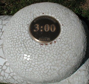 Sundial Tower 3pm marker